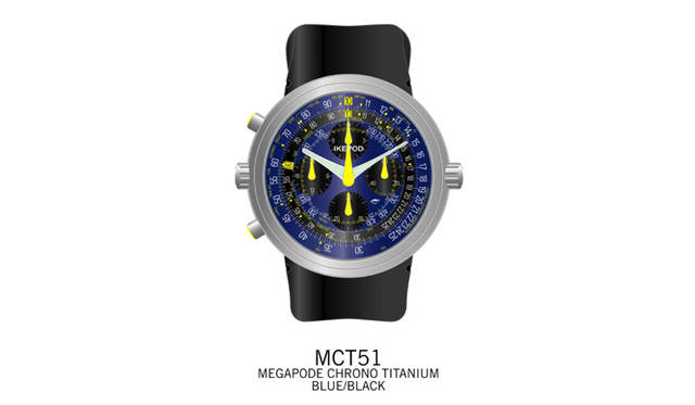 <b>lKEPOD｜アイクポッド</b>　メガポッド・クロノグラフ　　自動巻き　チタンケース　ラバーベルト