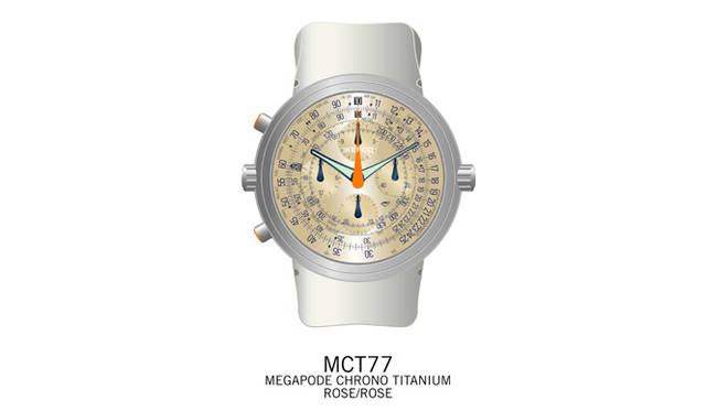 <b>lKEPOD｜アイクポッド</b>　メガポッド・クロノグラフ　　自動巻き　チタンケース　ラバーベルト