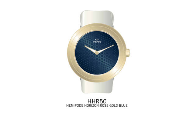 <b>lKEPOD｜アイクポッド</b>　ヘミポッド・ホライゾン　　自動巻き　ローズゴールドケース　ラバーベルト