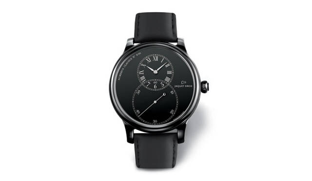<b>JAQUET DROZ｜ジャケ ドロー</b>　グラン・セコンド セラミック ブラックエナメル　　自動巻き　ブラックセラミックケース　カーフベルト