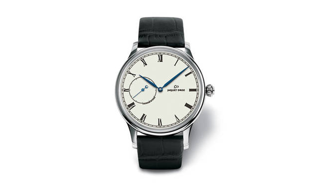 <b>JAQUET DROZ｜ジャケ ドロー</b>　グラン・トゥール ミニッツ ミディアム アイボリーエナメル　　自動巻き　SSケース　クロコダイルベルト