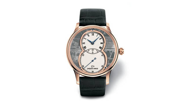 <b>JAQUET DROZ｜ジャケ ドロー</b>　グラン・セコンド メテオライト　　自動巻き　18Kレッドゴールドケース　クロコダイルベルト