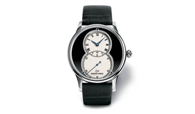 <b>JAQUET DROZ｜ジャケ ドロー</b>　グラン・セコンド オニキス　　自動巻き　18KWGケース　クロコダイルベルト