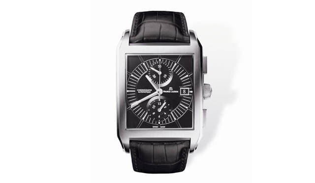 　ポントス・レタンギュラー・クロノグラフ　　自動巻き　SSケース　クロコダイルベルト