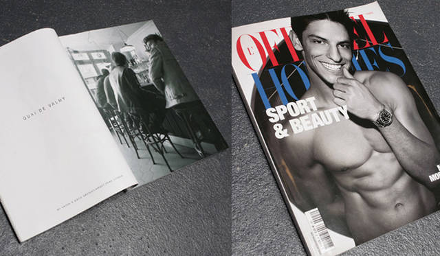 フランスの高級モード誌『 L’OFFICIEL(ロフィシェル)』に掲載された『QUAI DE VALMY』の世界デビューの広告表現