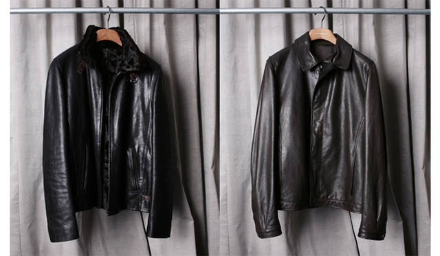 左／レザーブルゾン￥451,500、右／レザーブルゾン￥273,000（ともにQUAI DE VALMY）