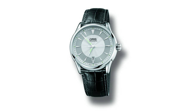 <b>ORIS｜オリス</b>　アートリエ デイト　　自動巻き　SSケース　カーフベルト
