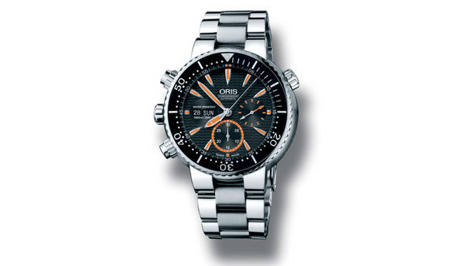 <b>ORIS｜オリス</b>　カルロス・コステ クロノグラフ　　自動巻き　チタンケース＆ブレス