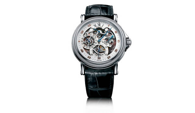 <strong>PaulPicot｜ポール ピコ｜フォトギャラリー</strong>　アトリエ 42 スケルトン オープン・フェイス　　自動巻き　SSケース　クロコダイルベルト