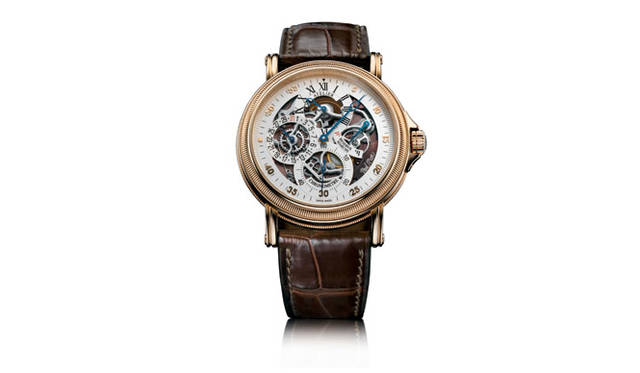 <strong>PaulPicot｜ポール ピコ｜フォトギャラリー</strong>　アトリエ 42 スケルトン オープン・フェイス　　自動巻き　18KPGケース　クロコダイルベルト