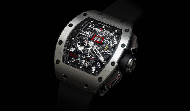 　RM011 フェリペ・マッサ ビッグデイト クロノグラフ　　自動巻き　チタンケース　カーフベルト