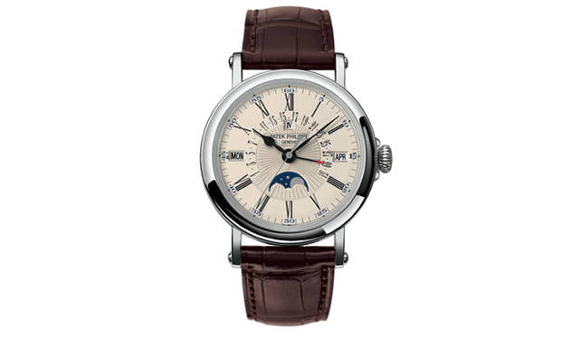 <strong>PATEK　PHILIPPE｜パテック フィリップ</strong>　永久カレンダー 5159　　自動巻き　18KWGケース　アリゲーターベルト（マット・チョコレートブラウン）