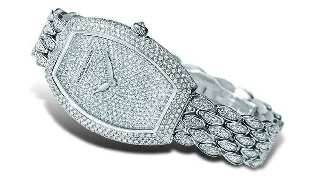  エジェリー・パヴェ　　クォーツ　18KWGケース　18KWGブレス　ダイヤモンド