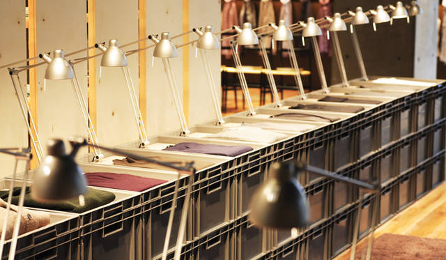 いかにも機能的で考えられたディスプレイ