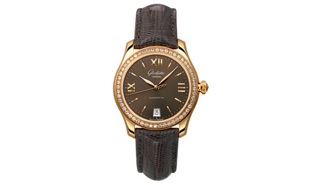 　レディ・セレナーデ　　自動巻き　18KRGケース　リザードストラップ