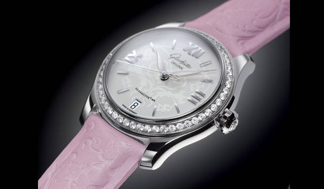 　レディ・セレナーデ　　自動巻き　SSケース　サテンストラップ　ダイヤモンド（52粒）