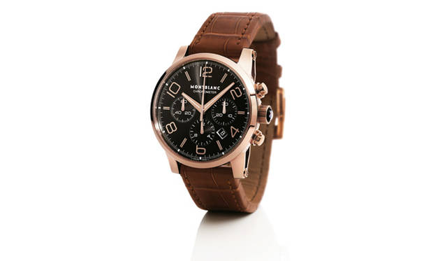 　モンブランを代表するコレクション「タイムウォーカー」からの2007年モデル。 機能的にデザインされたモダンなクロノグラフモデルに、エレガントな18Kレッドゴールド素材をまとわせた。「タイムウォーカー クロノ オートマティック RG」