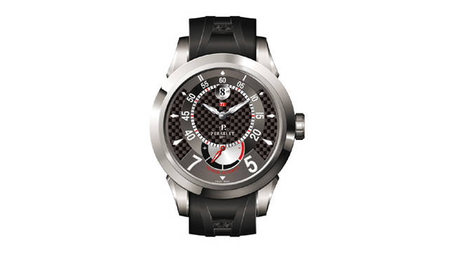 <strong>Perrelet｜ペルレ</strong> ニュー チタニウム コレクション パワーリザーブ　　自動巻き　チタンケース　ナチュラルラバーベルト