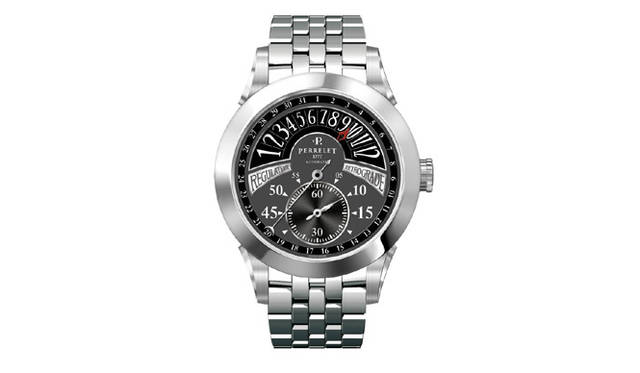 <strong>Perrelet｜ペルレ</strong> レギュレーター・アワーレトログラード　　自動巻き　SSケース＆ブレス