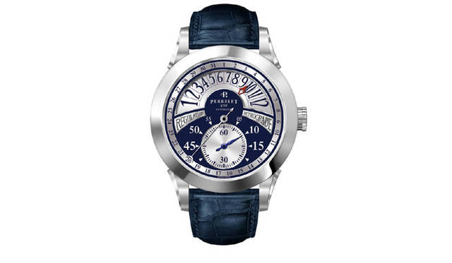 <strong>Perrelet｜ペルレ</strong> レギュレーター・アワーレトログラード　　自動巻き　SSケース　アリゲーターベルト