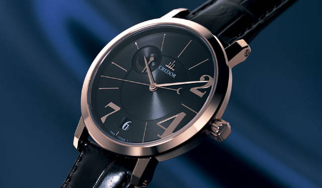   クレドール ノード（GBLH996）　　手巻きスプリングドライブ　18KPGケース　クロコダイルベルト