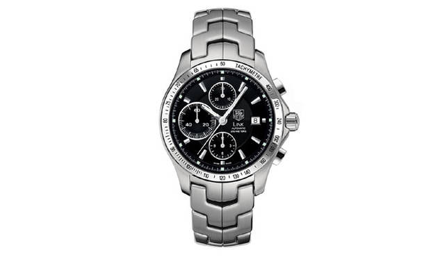 　リンク自動巻 クロノグラフ タキメーター　　自動巻き　SSケース＆ブレス