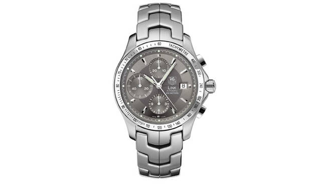 　リンク自動巻 クロノグラフ タキメーター　　自動巻き　SSケース＆ブレス