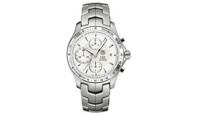 　リンク自動巻 クロノグラフ タキメーター　　自動巻き　SSケース＆ブレス