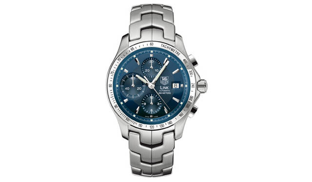 　リンク自動巻 クロノグラフ タキメーター　　自動巻き　SSケース＆ブレス