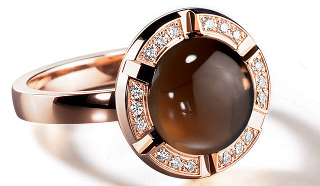 <b>Ring　Chaumet　Class One Croisière ｜ショーメ クラス・ワン クルーズ リング</b><br>PG×スモーキークォーツ×ダイヤモンド 27万3000円