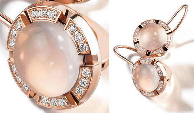 <b>Earrings　Chaumet　Class One Croisière ｜ショーメ クラス・ワン クルーズ イヤリング</b><br>PG×ピンククォーツ×ダイヤモンド 47万2500円