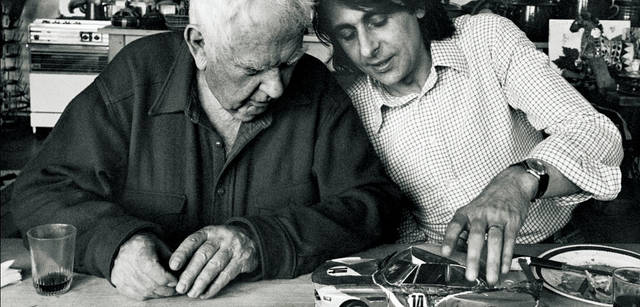 <b>BMW Art Car Collection</b><br>Alexander Calder mit Herve Poulain im Atelier<br>