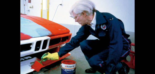 <b>BMW Art Car Collection</b><br>Andy Warhol<br>1979 - BMW M1 group 4 racing version making