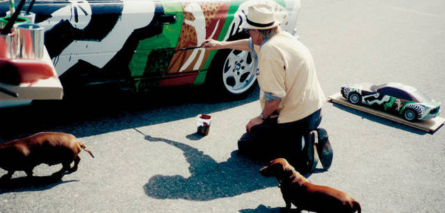<b>BMW Art Car Collection</b><br>David Hockney<br>1995 - BMW 850 CSi making