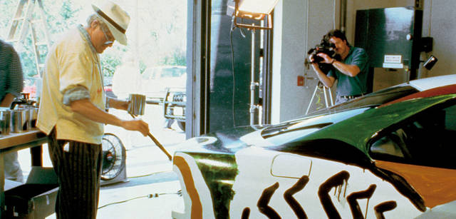 <b>BMW Art Car Collection</b><br>David Hockney<br>1995 - BMW 850 CSi making