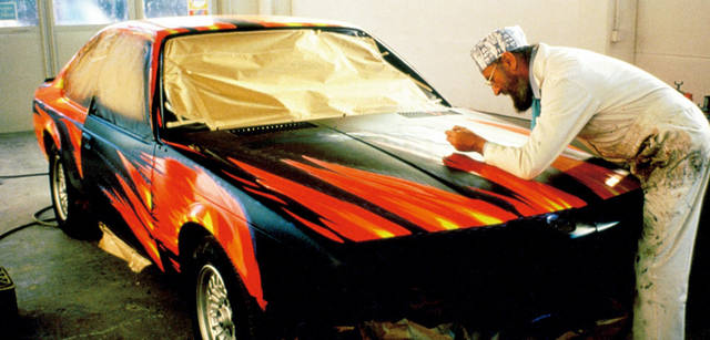 <b>BMW Art Car Collection</b><br>Ernst Fuchs<br>1982 - BMW 635 CSi making