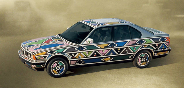 <b>BMW Art Car Collection</b><br>Esther Mahlangu<br>1992 - BMW 525i