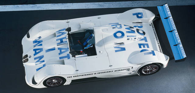 <b>BMW Art Car Collection</b><br>Jenny Holzer<br>1999 - BMW V12 LMR