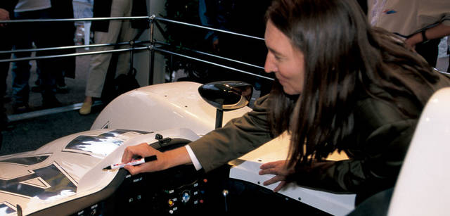 <b>BMW Art Car Collection</b><br>Jenny Holzer<br>1999 - BMW V12 LMR