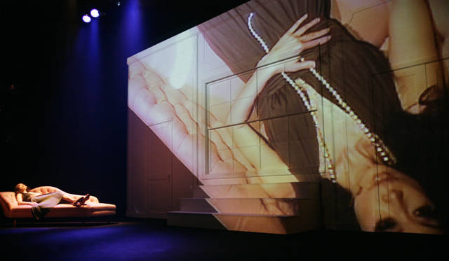 さまざまな映像演出が試みられた。舞台では、頭上からカメラやプロジェクター使用。