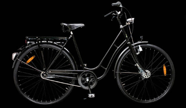 クランクは、上質なパウダー塗装で黒に