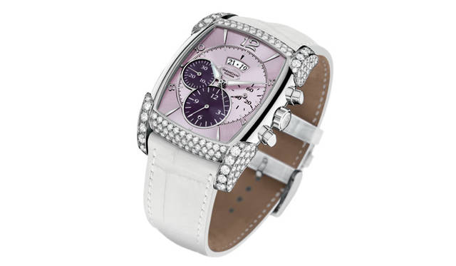 <strong>PARMIGIANI　FLEURIER｜パルミジャーニ・フルリエ</strong>　カルパグラフ　　自動巻き　パラジウムケース　カーフベルト　ダイヤモンド