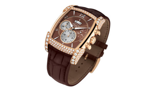 <strong>PARMIGIANI　FLEURIER｜パルミジャーニ・フルリエ</strong>　カルパグラフ　　自動巻き　ダイヤモンド付き18KRGケース　クロコダイルベルト