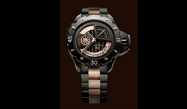 　デファイ エクストリーム パワーリザーブ ゴールド＆チタン　　自動巻き　チタンケース　18KRG&チタンブレス