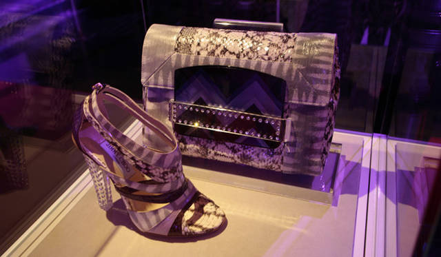 <strong>JIMMY CHOO｜ジミー チュウ</strong> アフターパーティ会場のディスプレイ