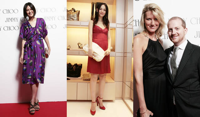 <strong>JIMMY CHOO｜ジミー チュウ</strong> モデルのMAIKOさん、Aviさん、Jimmy Choo International Public Relations DirectorのHannah Lawrenceさん、CEO Joshua Schulman氏