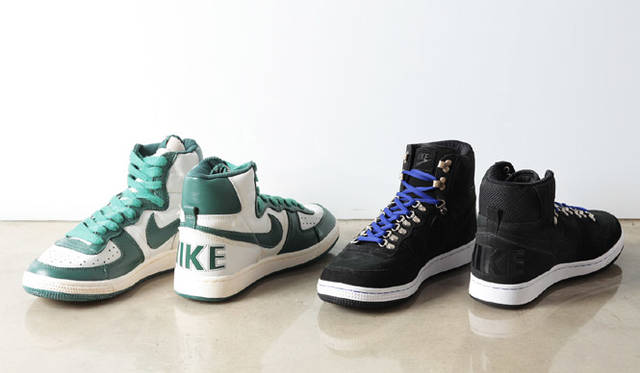 left／NIKE TERMINATOR HIGH 1万6800円、right／NIKE TERMINATOR HIGH ENG 1万7850円（以上NIKE SPORTSWEAR／NIKEお客様相談室0120-500-719）