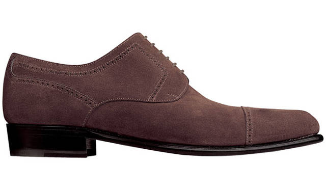 <strong>J.M.WESTON｜新作「グラフィック」コレクション発売</strong>　（新作）448キャップトゥダービー　スエード　ブラウン　14万1750円