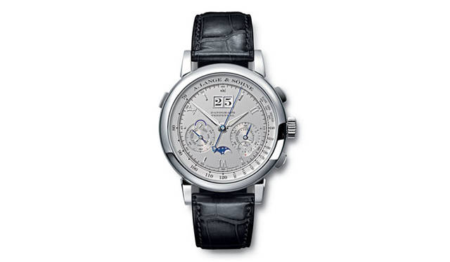 　ダトグラフ・パーペチュアル　　手巻き　プラチナケース　クロコダイルベルト