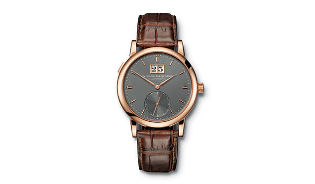 　サクソニア・オートマティック　　自動巻き　18KPGケース　クロコダイルベルト